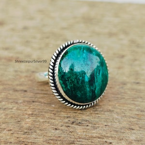 Shattuckite Ring, 925 Silver Sterling Ring, Shattuckite Stone, Gemstone Ring, Handmade Jewelry, Women Ring, Designer Ring, Gift For Her