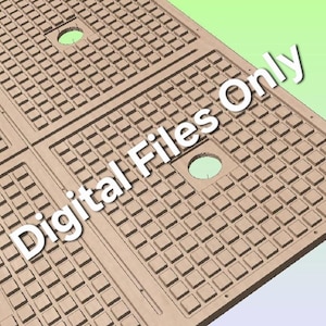 30x30 Inch Vacuum Table Design Digital Files | G-Codes Included for CNC Setup (Part List also Included)