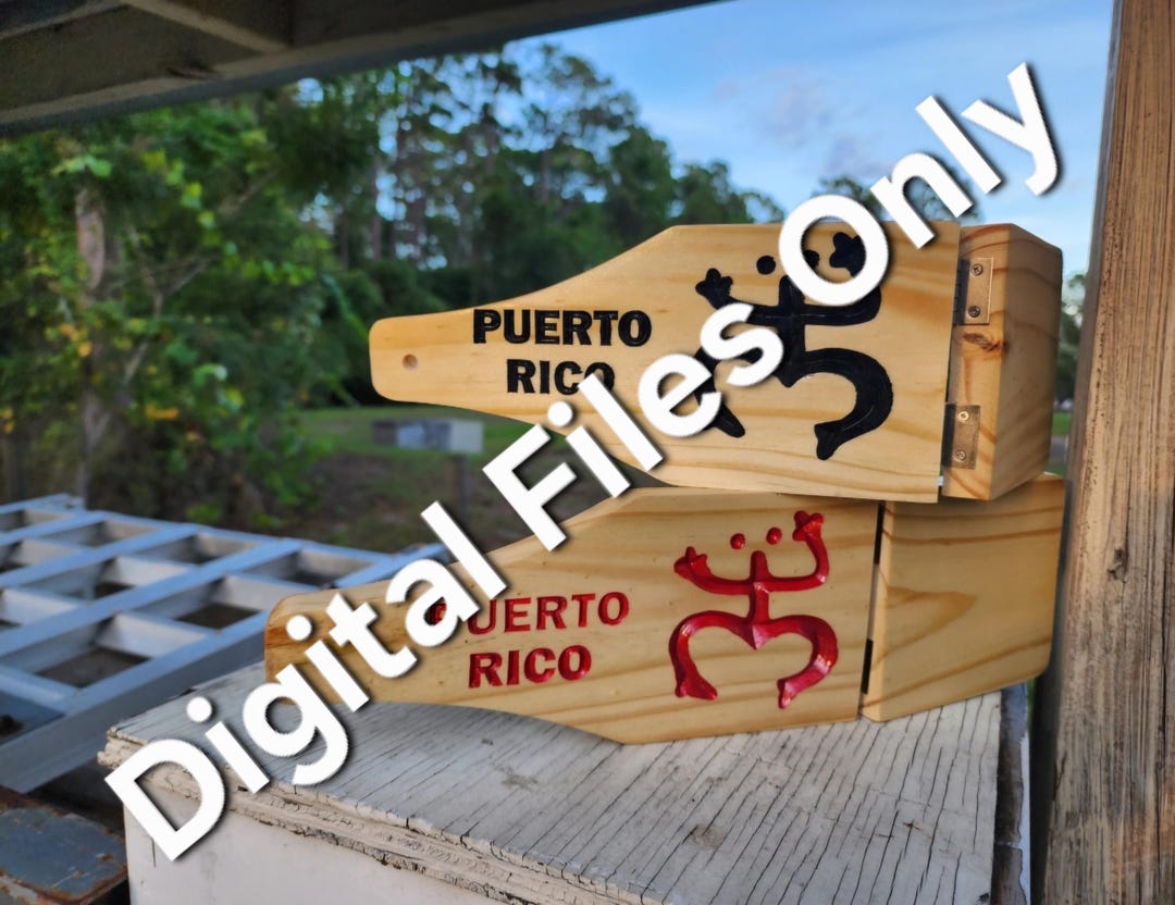 Puerto Rico Cnc Router File Tostonera Boricua CNC Files: Puerto Rico SVG DXF Crv3d G-code (digital ...