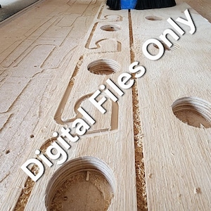 CNC Fishing Rod Holder: 8 Horizontal Designs (Digital Files)