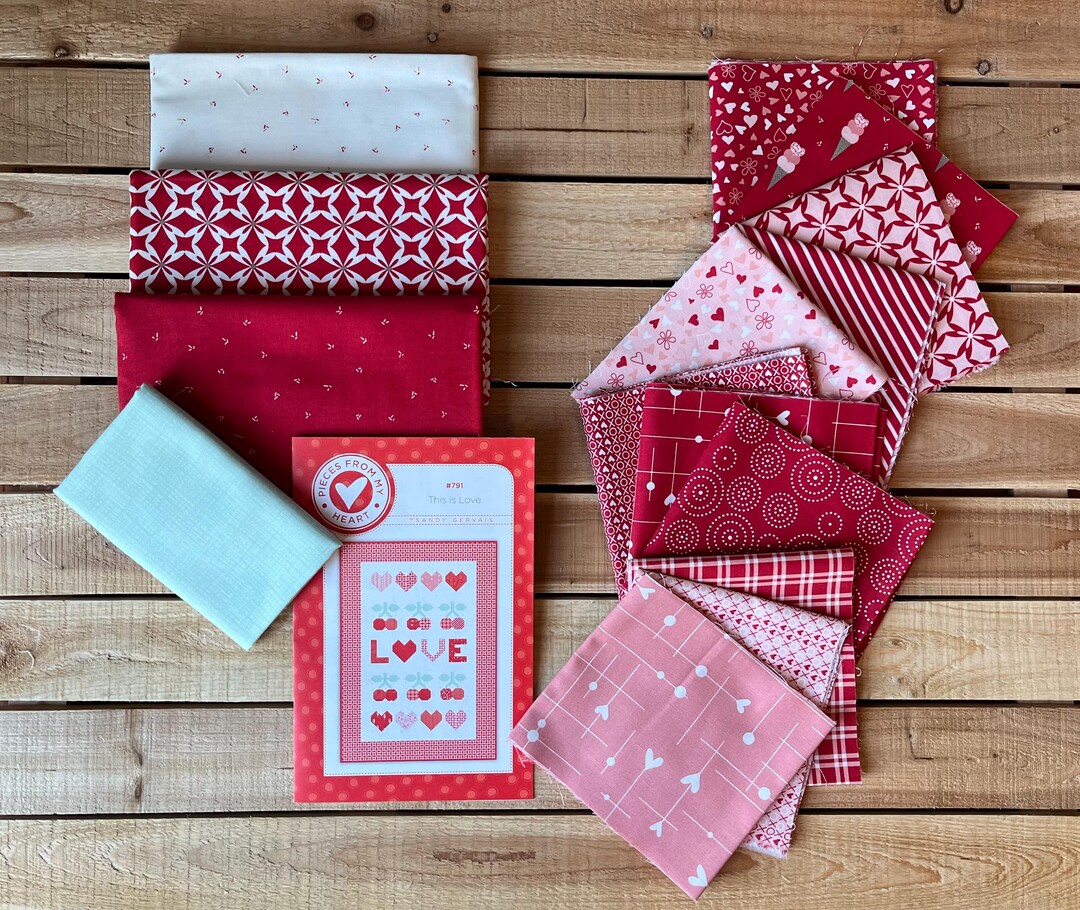 This is Love Wall Hanging Quilt Kit by Sandy Gervais for Riley Blake ...