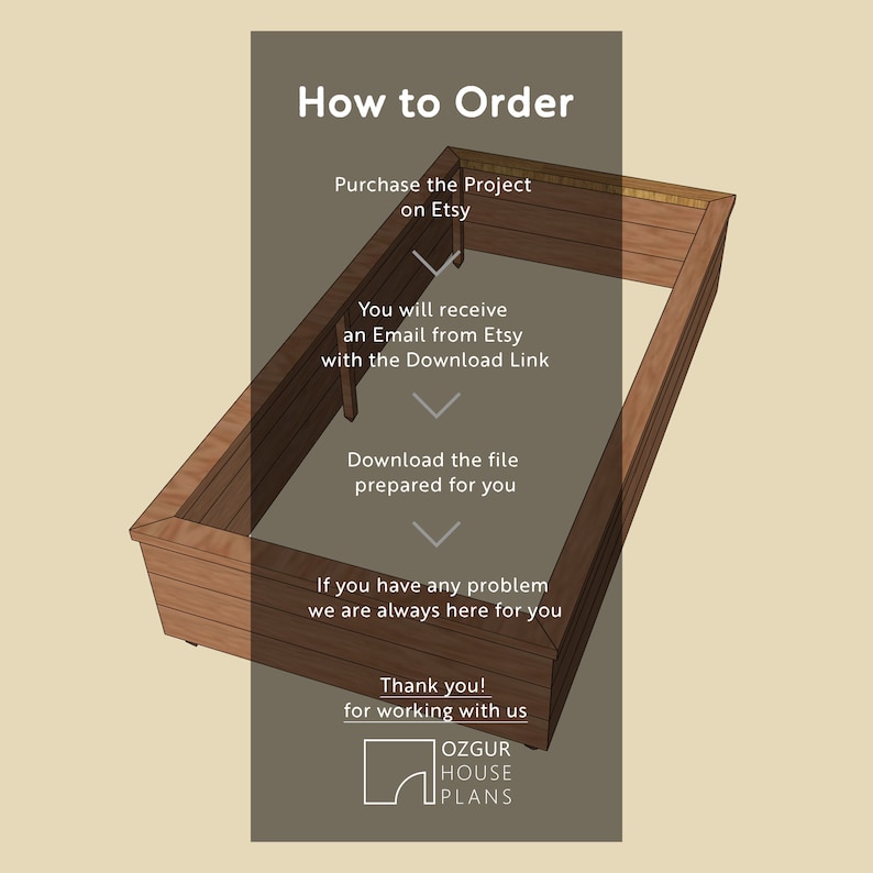 Raised Garden Bed Planter DIY Plan PDF Download Build Instructions