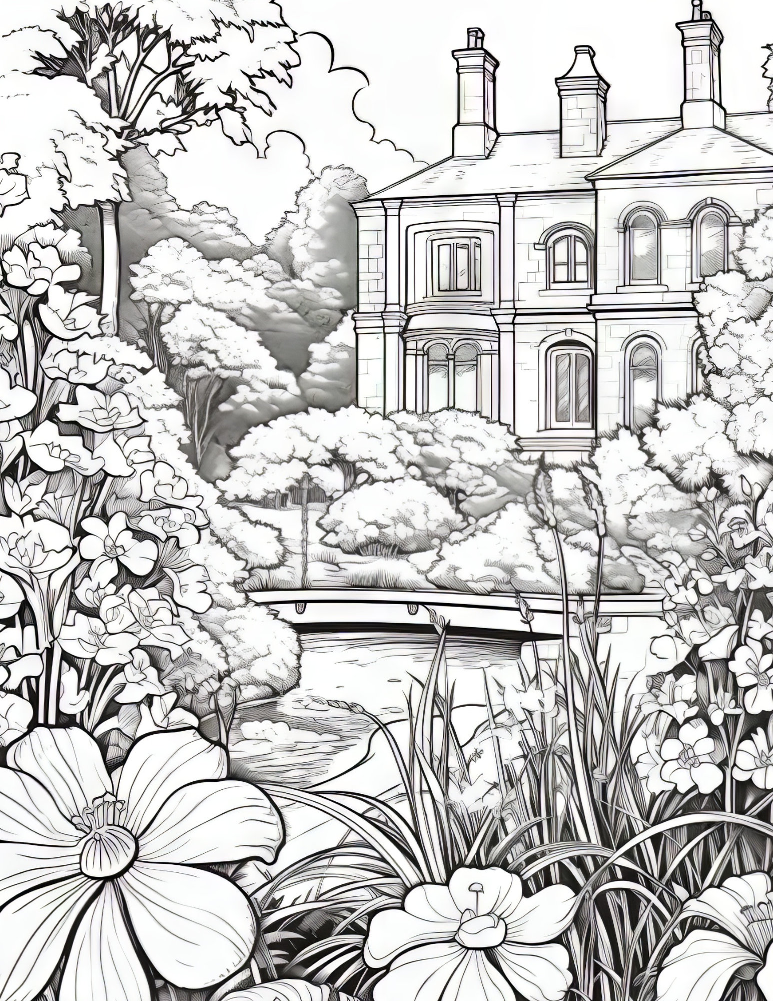 21 Fantasy Garden Coloring Pages, Digital Download, Wall Art, Coloring ...
