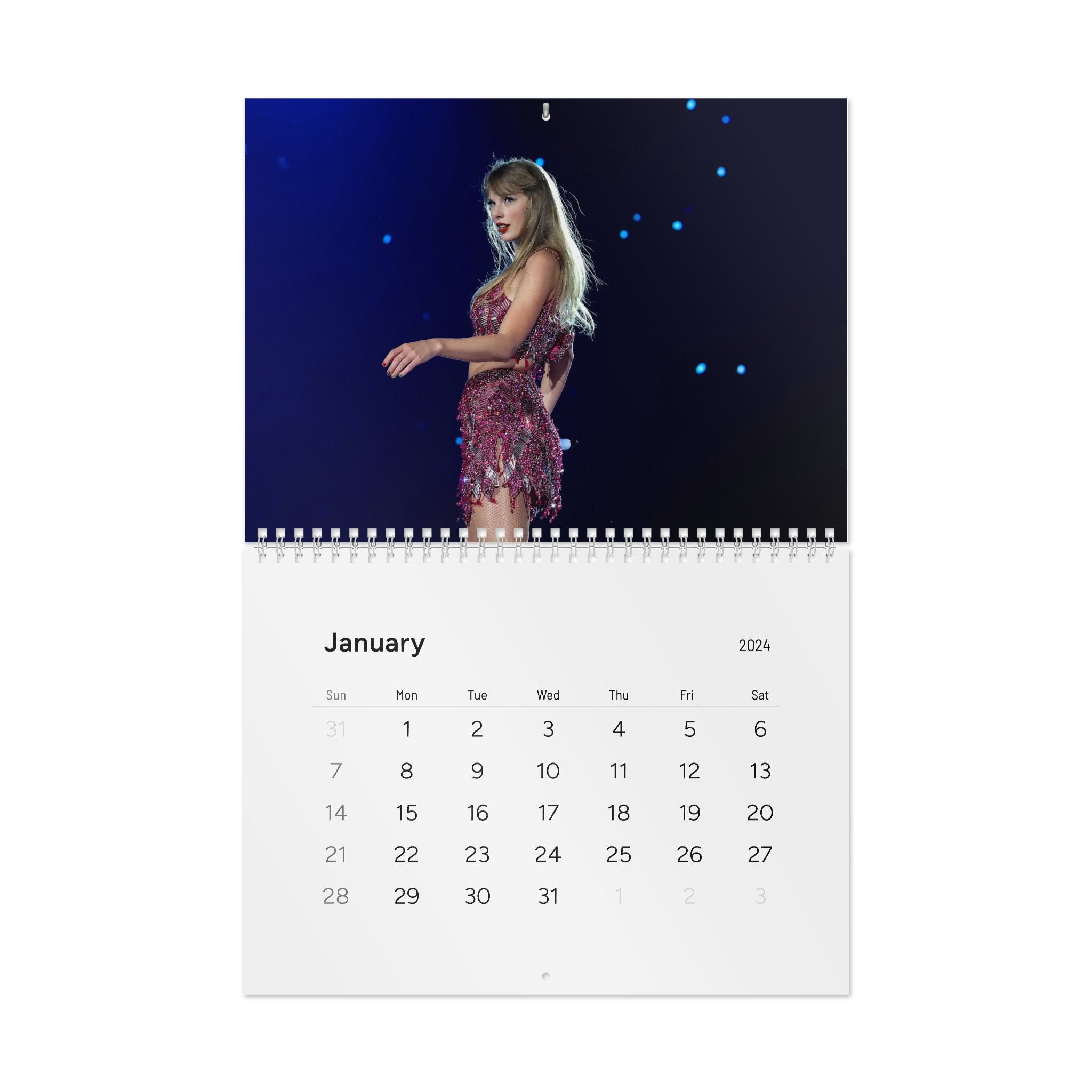 TAYLOR SWIFT Aesthetic Wall Calendar 2024 Etsy
