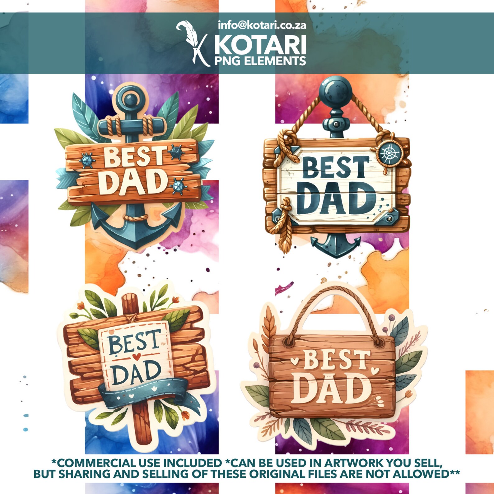 Top Dad Sign Best Dad Sign - Transparent PNG Clipart - Commercial Use - Etsy