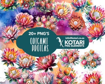 Origami Protea - Transparent PNG Clipart - Commercial Use