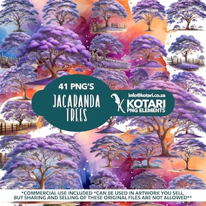 Albero di Jacaranda - Clipart PNG trasparente - Uso commerciale