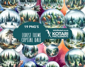 Forest Crystal Ball Globe - Transparent PNG Clipart - Commercial use