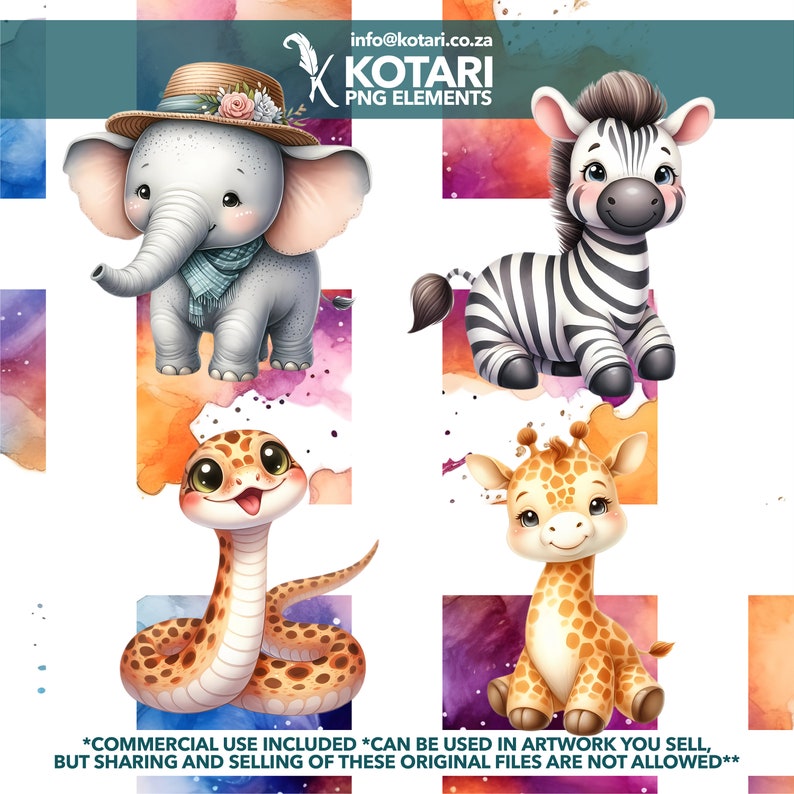 Cute animals Transparent PNG Clipart Commercial Use zdjęcie 2