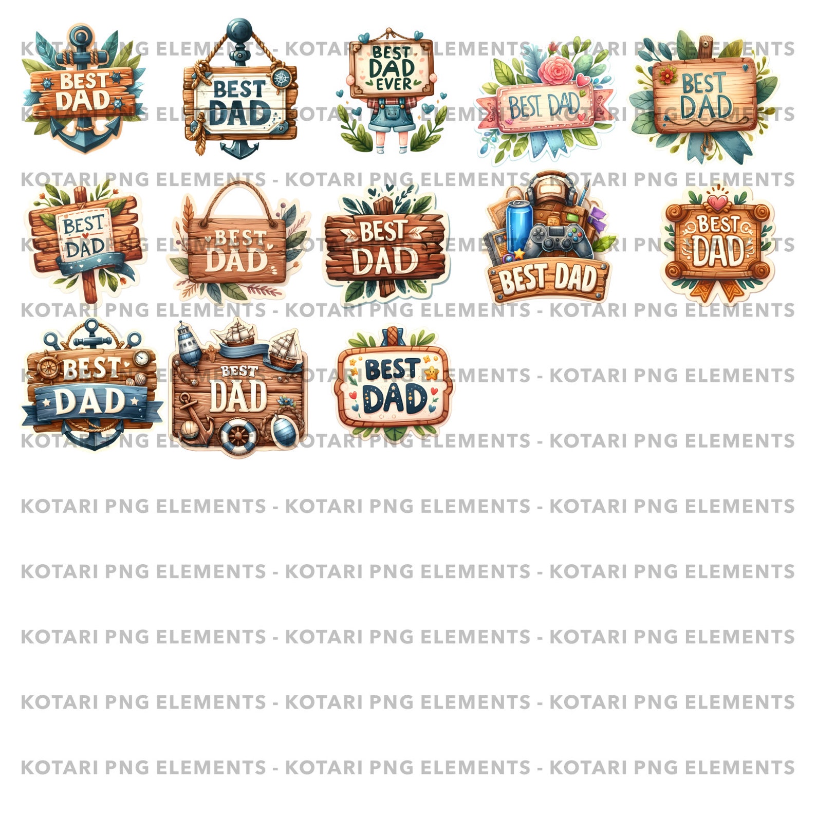 Top Dad Sign Best Dad Sign PNG Clipart – Commercial Use - Etsy
