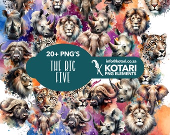 The Big 5 - Big Five - - Clipart PNG trasparente - Uso commerciale