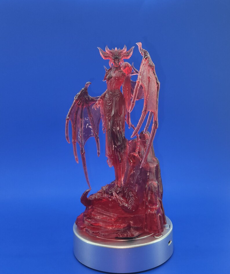 Lilith Clear Red Statue Statue Diablo IV 7.75 Inches/196mm Etsy