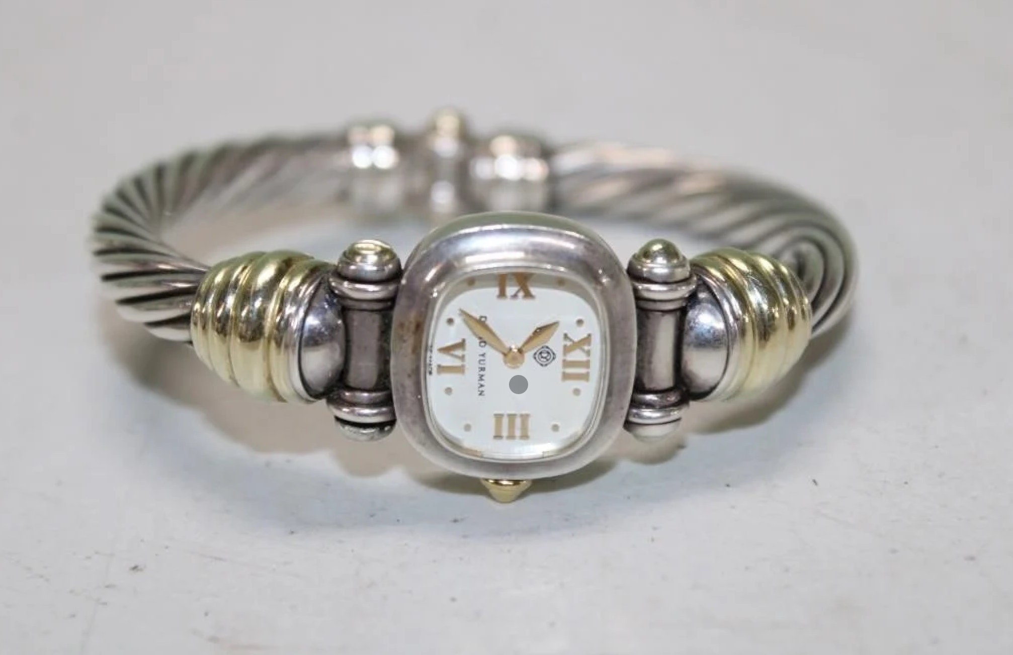 David Yurman Sterling Silver 14K Yellow Gold Mother of Pearl 
