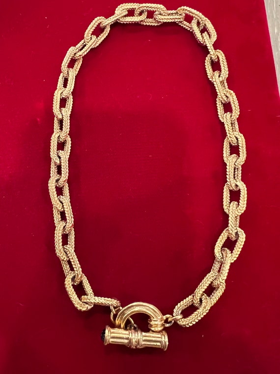 Vintage necklace Agatha Paris in gold plated. Very