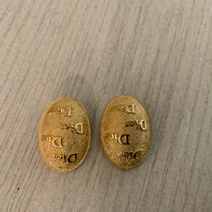 Vintage Christian Dior Clip On Earrings
