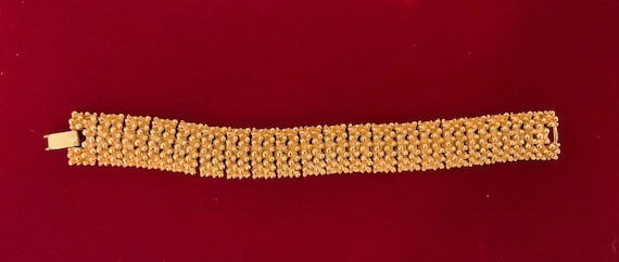 Vintage 1973 Golden Sunset Bracelet Articulated S… - image 8