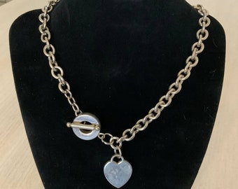 Tiffany and Co Silver Triple Stars Necklace Pendant 17.5 Inch
