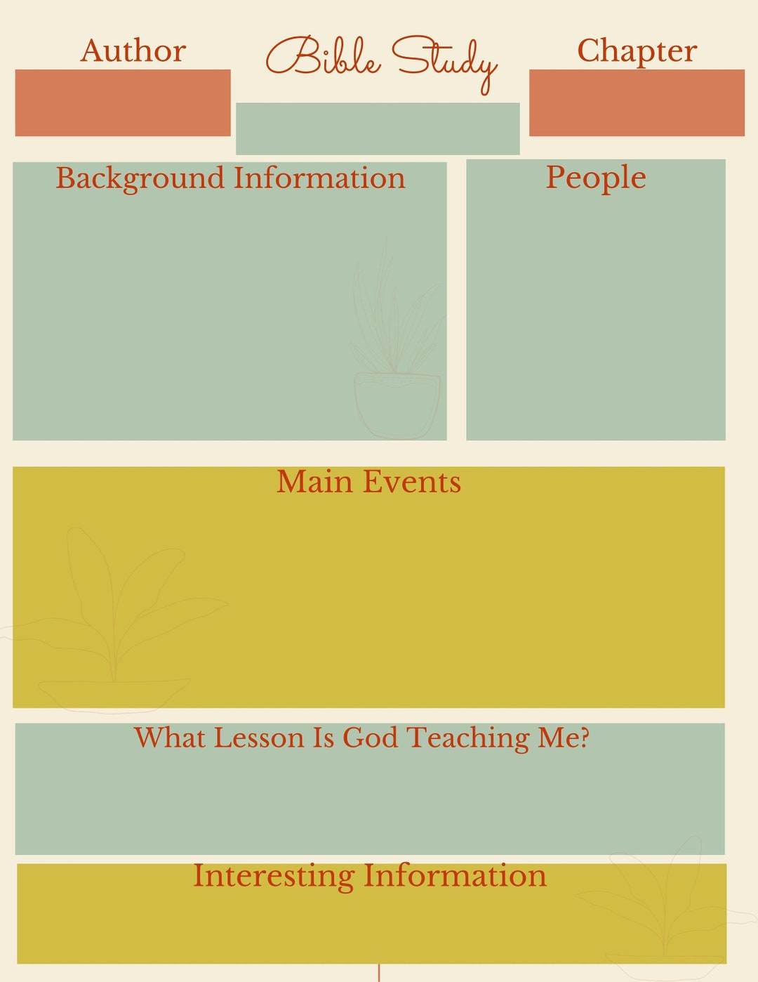 Chapter Summary Bible Study Tool | Scripture Study | Bible Journal ...