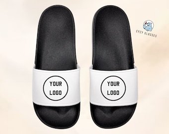 Bath slippers with your own logo motif - beach shoes for Malle / bath slippers / flip flops / Adilettes / slides / slippers / Mallorca