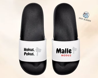 Malle Mode Slippers - Beach shoes for Malle / Flip Flops / Adilettes / Slides / Slippers / Mallorca
