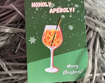 HOHOLY APEROLY (APEROL) Postkarte - Weihnachtskarte / Christmas card