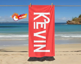 Custom beach towel 70x140 / Beach towel with name / Personalizable / Printed towel / Gifts / Summer / Vacation/Birthday