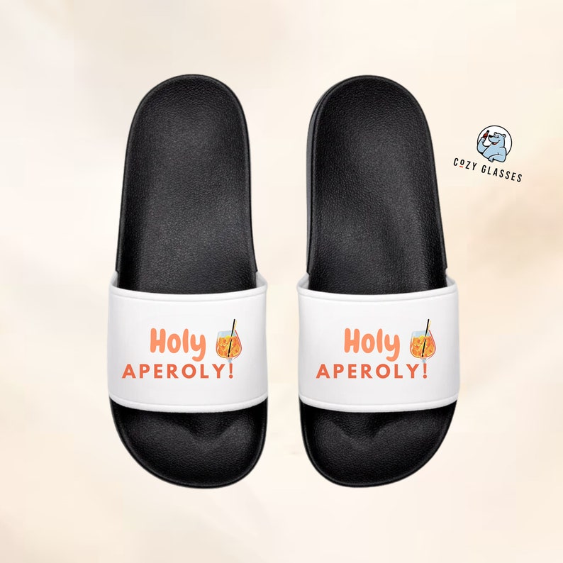 Holy Aperoly beach shoes for malls / flip flops / adilettes / slides / slippers / Mallorca / Bierkönig / Megapark image 1