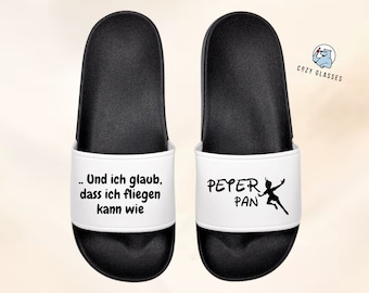 Peter Pan - beach shoes for malls / flip flops / adilettes / slides / Mallorca / Beer King / Peter Pan / Mia Julia