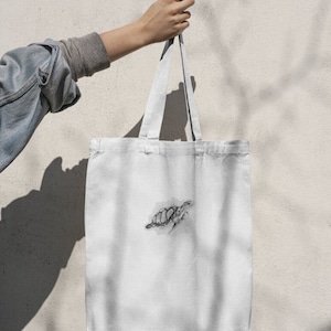 Jute bag / cotton bag - turtle