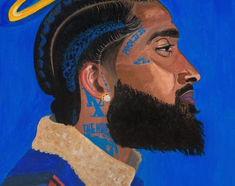 Nipsey Hussle Portrait Art Print