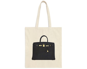 Hermes Birkin Cotton Canvas Tote Bag