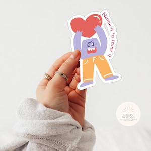 Funny Mental Health Stickers | Water Bottle Sticker | Laptop Sticker | Mental Health Therapist Gift | Therapy Sticker | Decal | Cute Sticker