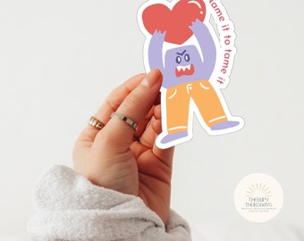 Pegatinas divertidas de salud mental / Pegatinas para botellas de agua / Pegatinas para portátiles / Regalos para terapeutas de salud mental / Pegatinas de terapia / Calcomanías / Pegatinas lindas