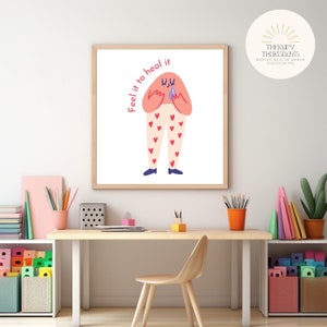 Decorazione per ufficio di consulente scolastico / Poster sulla salute mentale / Poster sulle emozioni / Decorazione per ufficio di terapia / Ufficio di consulente / Psicologo scolastico