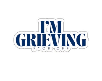 Sticker verdriet | Grappige sticker geestelijke gezondheid | Emotionele steun | Rouwcadeau | Miskraamcadeau | Cadeau voor rouwverwerking | Therapie | Losgeslagen
