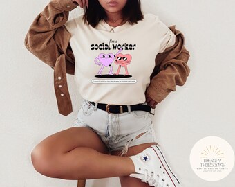 Camisa de trabajador social / Regalo de trabajador social / Apoyo emocional / Trabajador social escolar / Trabajo social / Regalo de graduación de MSW