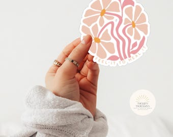 Pegatinas de salud mental / Pegatina para botella de agua / Pegatina para portátil / Regalo para terapeuta de salud mental / Pegatina de terapia / Calcomanía / Pegatinas bonitas
