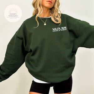 Sobriety Gift | Roman Numeral Hoodie | Personalized Embroidered Crewneck | Sobriety Anniversary Hoodie | Recovery | Emotional Support