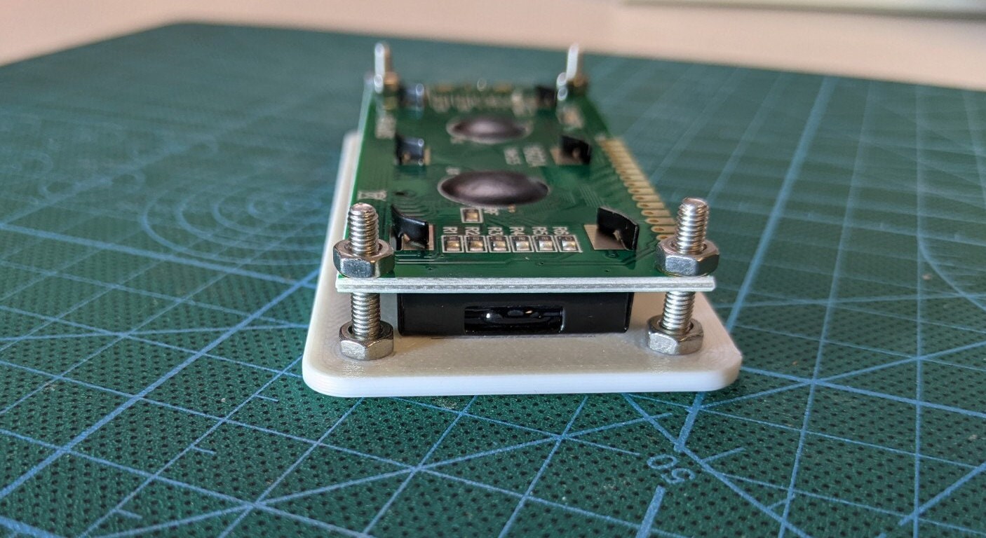 Arduino 1602 LCD Display Bezel, 3D Printed Electronics Mount, DIY ...