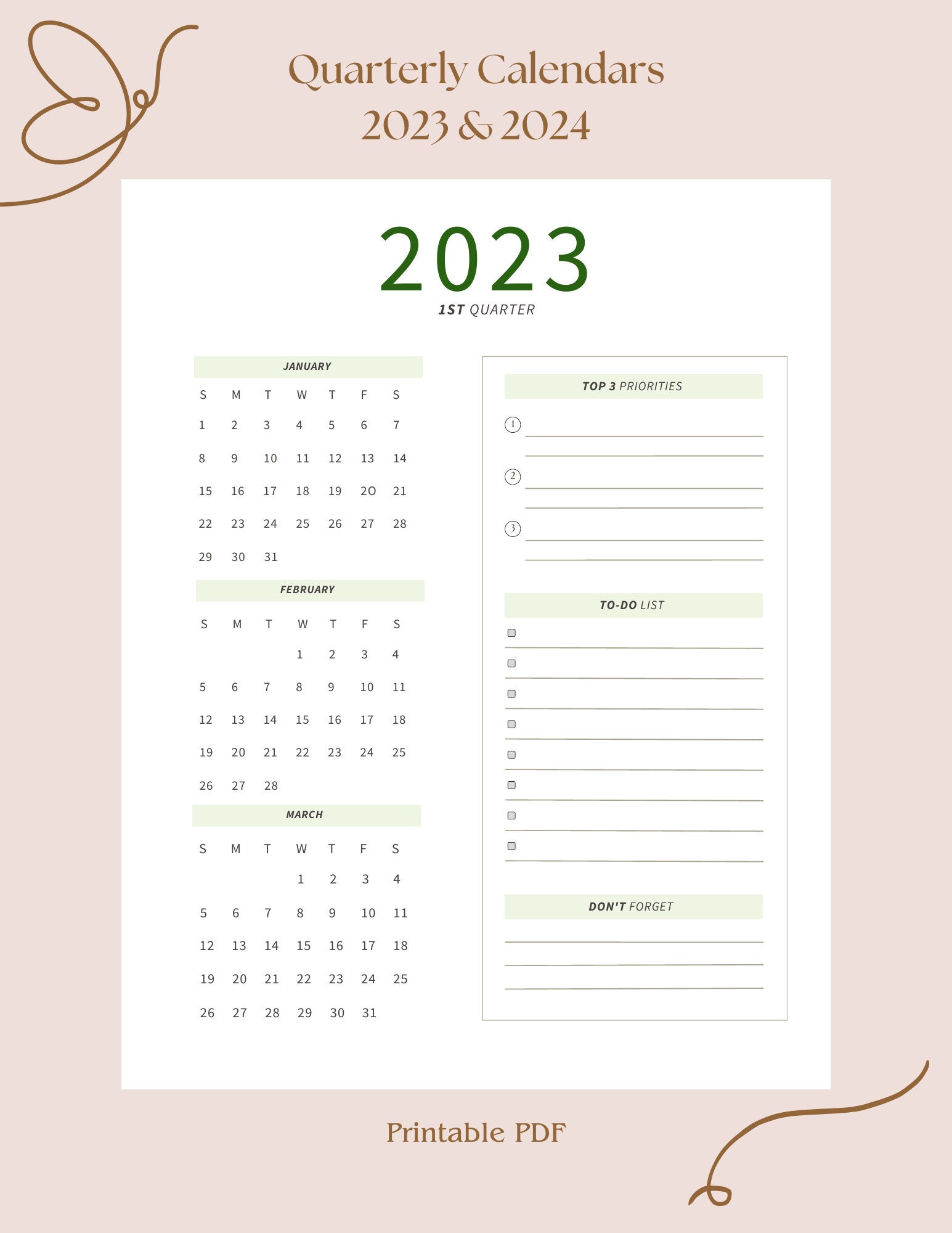 2023 amp 2024 Quarterly Printable - Il Fullxfull.5237490062 3jdj 