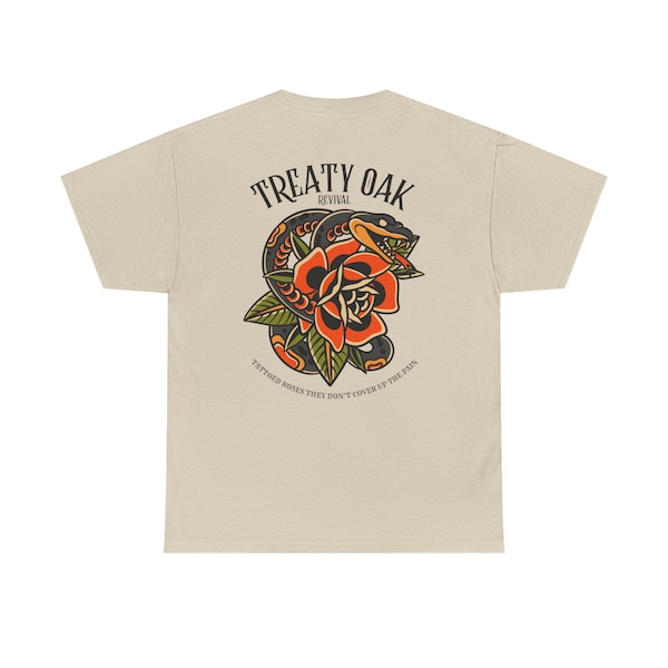 Treaty Oak Revival Tee, Unisex T-shirt, Texas Country Band Graphic Shirt, New Country Music, Tattooed Roses, Concert Shirt