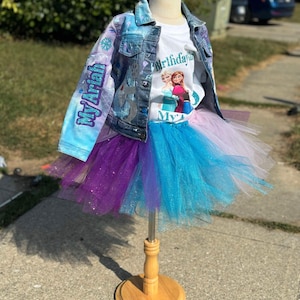 Kids Tutu & Jean Jacket Birthday Fit