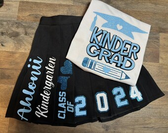 Kids graduation skirt & T-shirt Fit