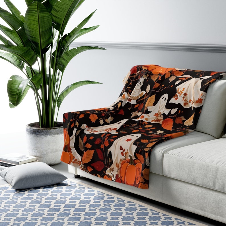 Sherpa Blanket, Halloween Blanket, Fall Decor, Fall Throw Blanket, Comfy Blanket, Throw Blanket Couch, Picnic Blanket, Autumn Blanket