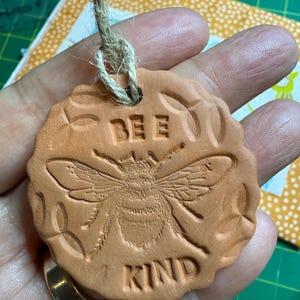 Handmade Terra Cotta Bee Essential Oil Diffuser Ornament