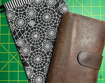 Spooky Planner + Fits Hobonchi Weeks and Hobonichi weeks mega. Weeks Journal + Pen Pouch - Made by Patti @BirdOnTheRiver