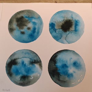 Original picture watercolor &quot;Circles&quot;