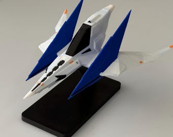 Replica dell'Arwing di Star Fox - Modello da collezione per Nintendo Switch 2 con supporto espositivo