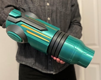 Samus Arm Cannon from Metroid Prime - Metroid Arm Cannon Life Size Prop to Scale