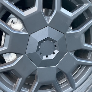 Wheel Caps for Tesla Cybertruck Carbon Fiber Rim Center Covers image 1